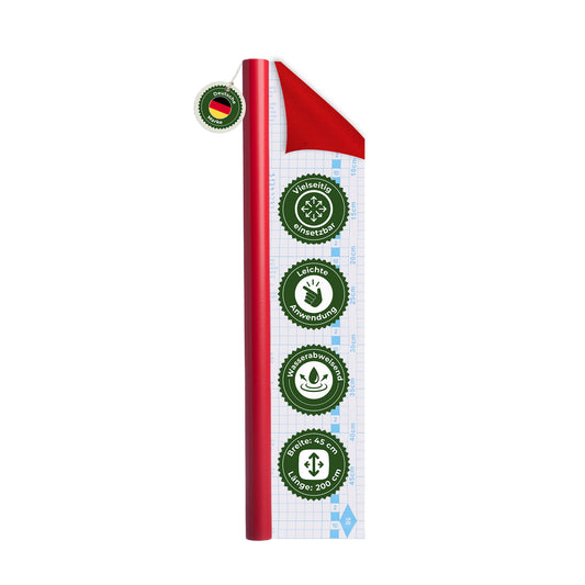 Klebefolie Möbel Rot – Selbstklebend von Veluxis®