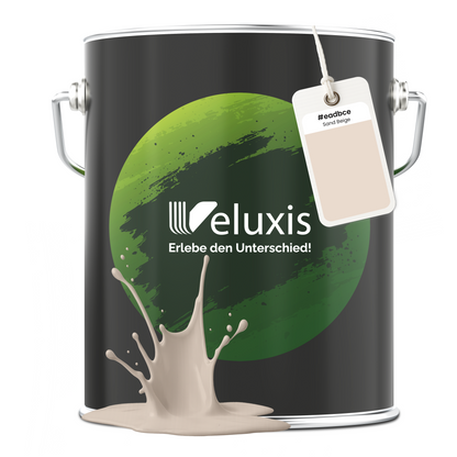 Veluxis® Wandfarbe Beige – Sand Beige 1L 2,5L 5L Matt