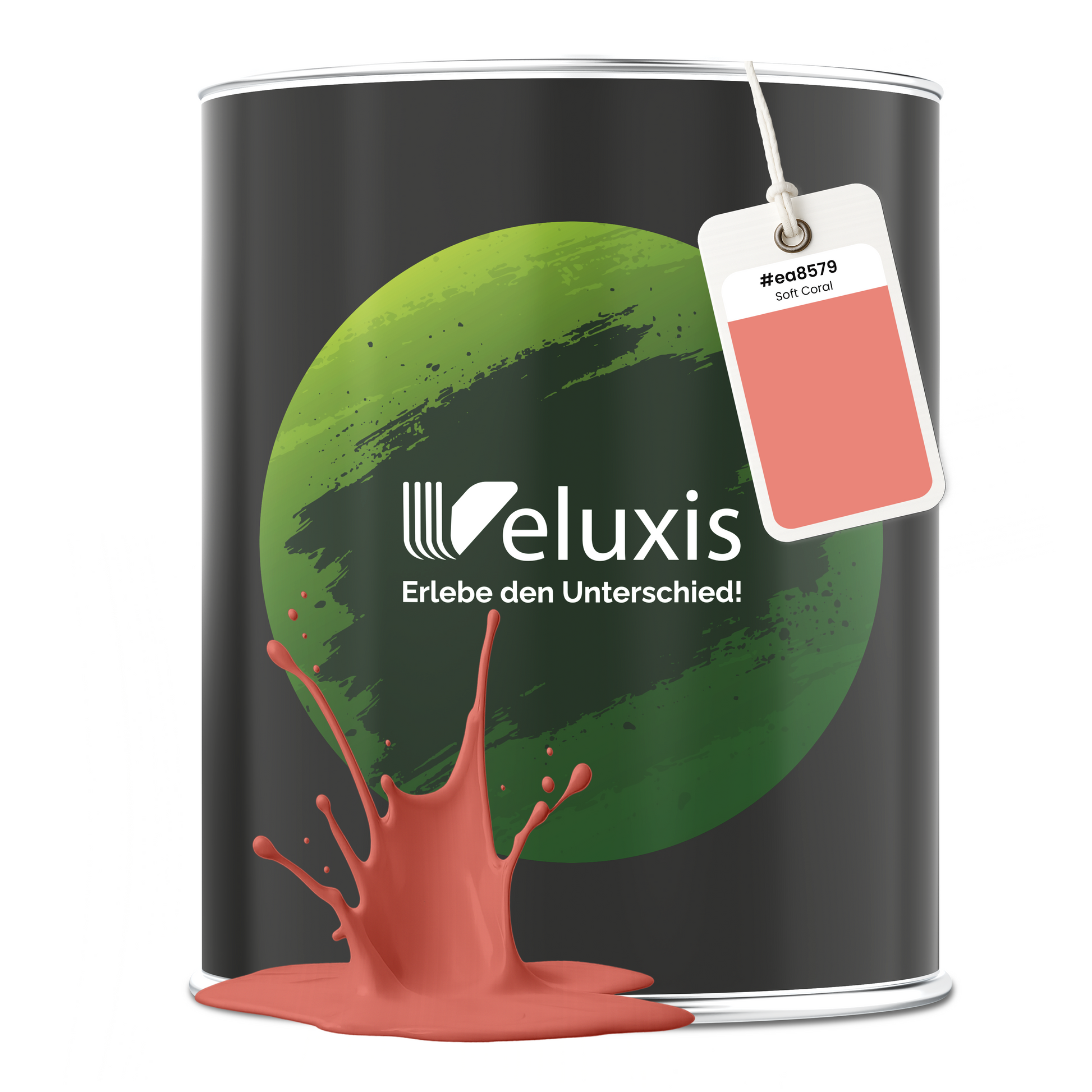Wandfarbe Soft Coral – Premium Rot von Veluxis®