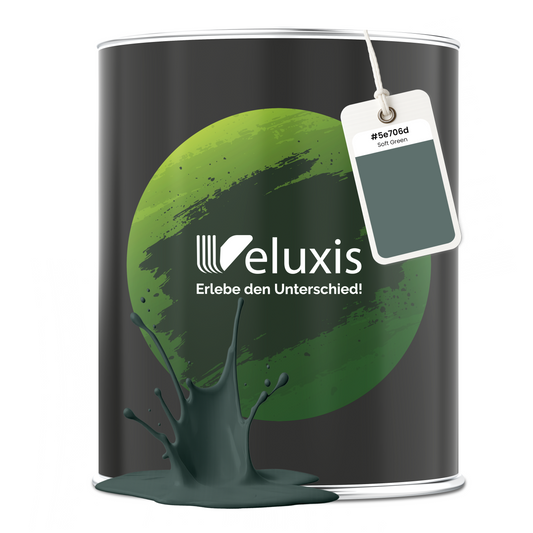 Wandfarbe Soft Green – Premium Grün von Veluxis®