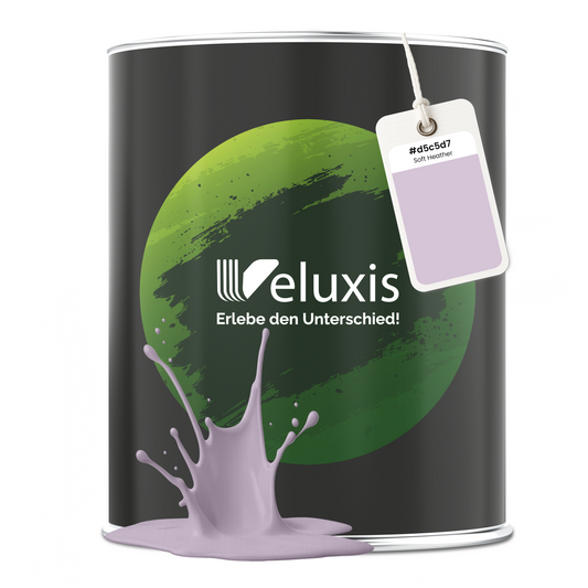 Wandfarbe Soft Heather – Premium Violett von Veluxis®