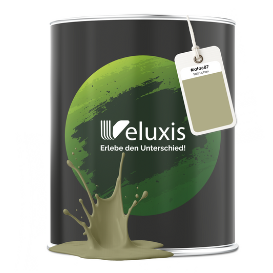 Wandfarbe Soft Lichen – Premium Grün von Veluxis®