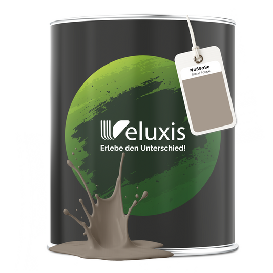 Wandfarbe Stone Taupe – Premium Grau von Veluxis®