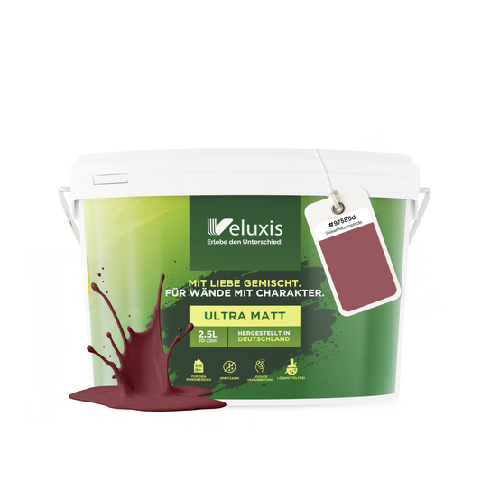 Wandfarbe Sweet Marmelade – Universal Rot von Veluxis®