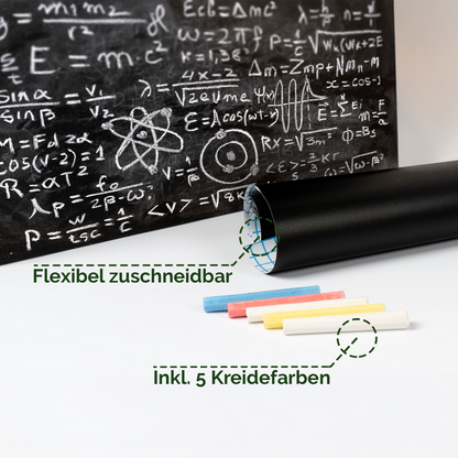 Tafelfolie - inkl. 5 Kreidefarben