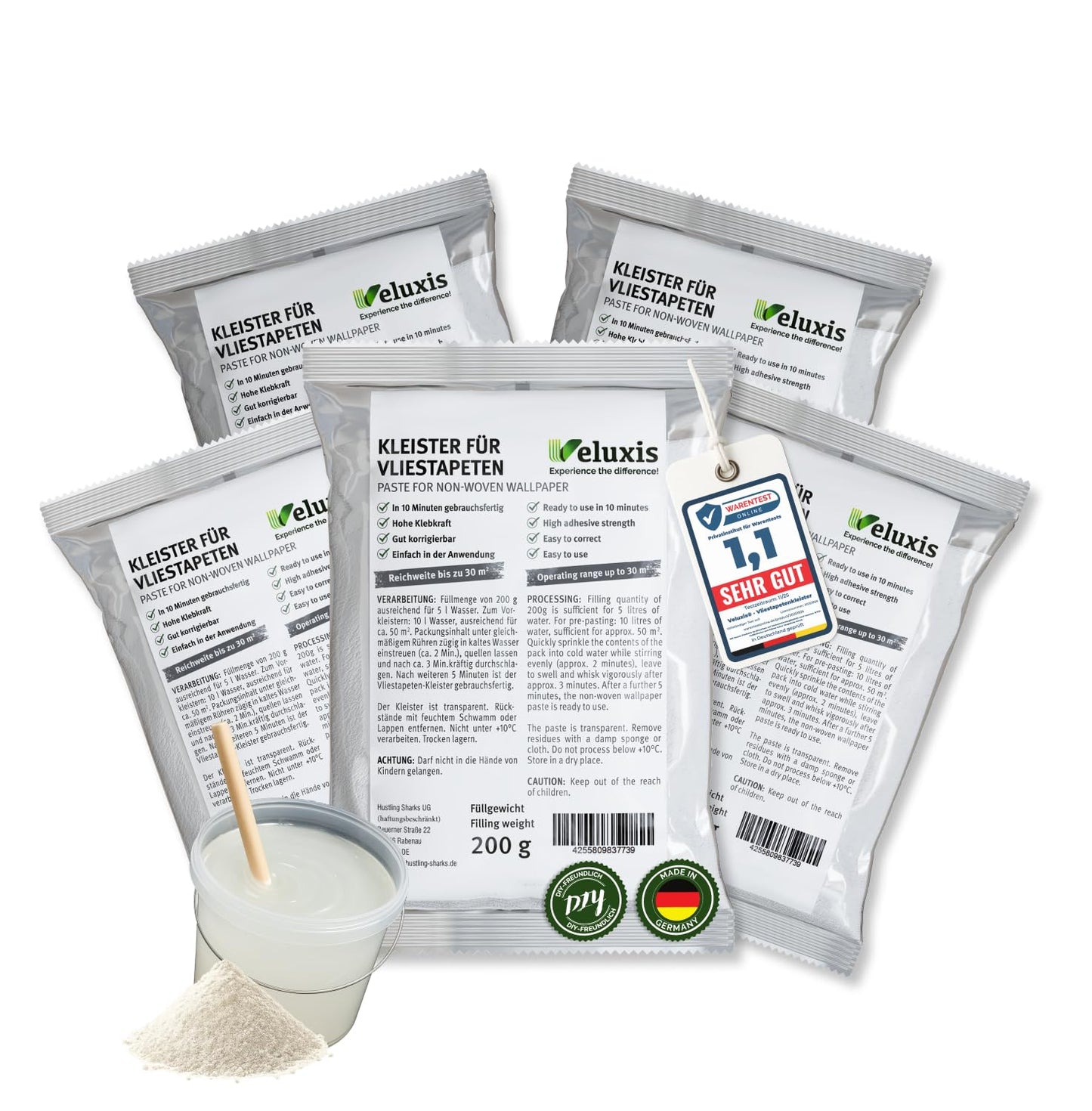Vliestapetenkleister, Tapetenkleber - Kleister ( 1 Beutel = 30 m² )