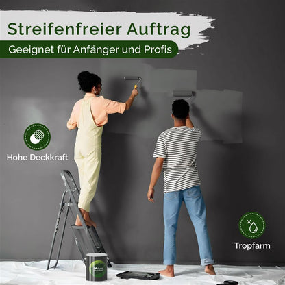 Wandfarbe Premium Schwarz (Deep Black)