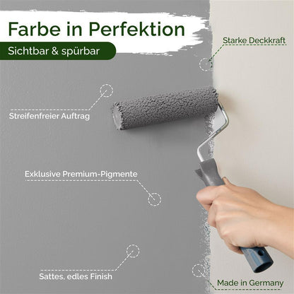 Wandfarbe Premium Grau (Stoneleaf)