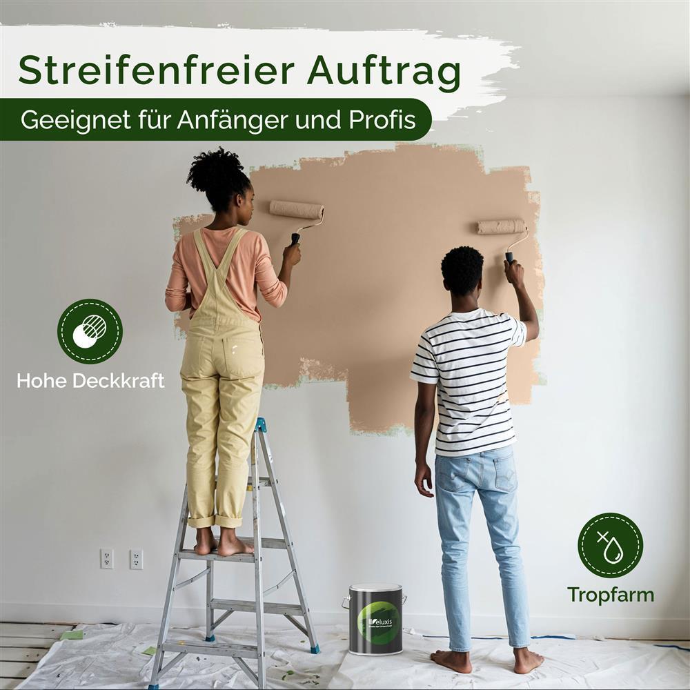 Wandfarbe Premium Braun (Amber Stone)