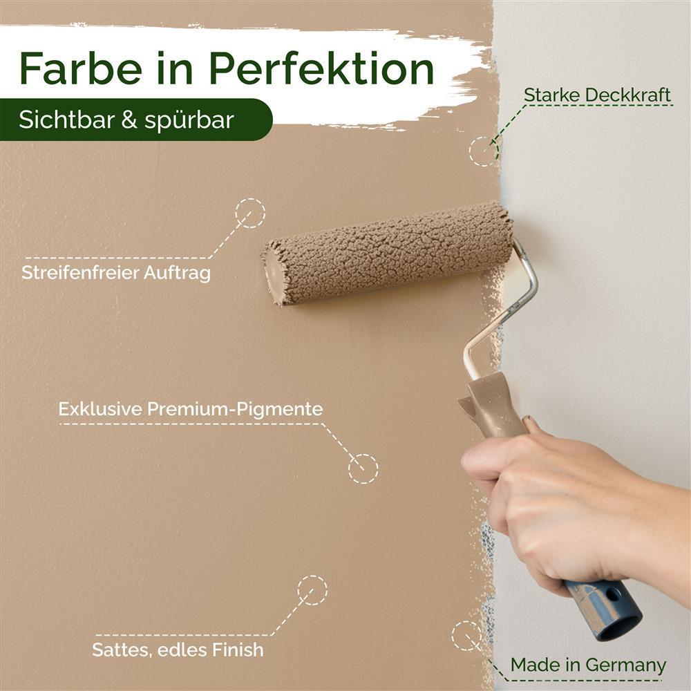 Wandfarbe Premium Braun (Amber Stone)