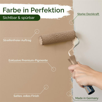 Wandfarbe Premium Braun (Golden Oak)