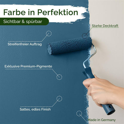 Wandfarbe Premium Blau (Midnight Blue)