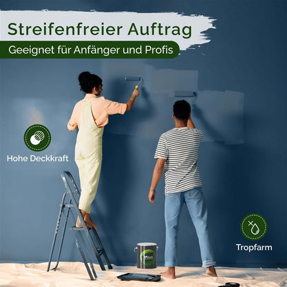 Wandfarbe Premium Blau (Dusky Sea)