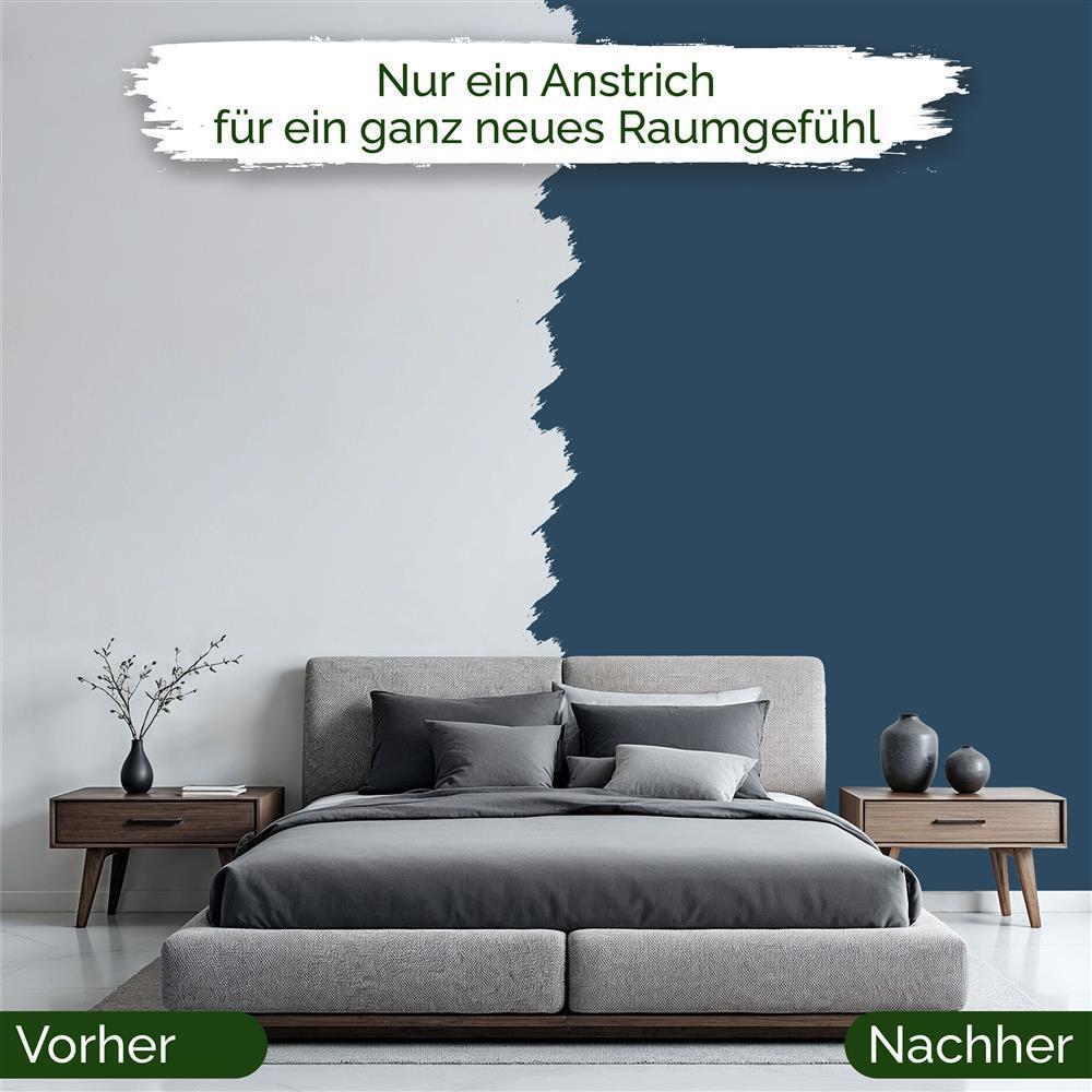 Wandfarbe Premium Blau (Dusky Sea)