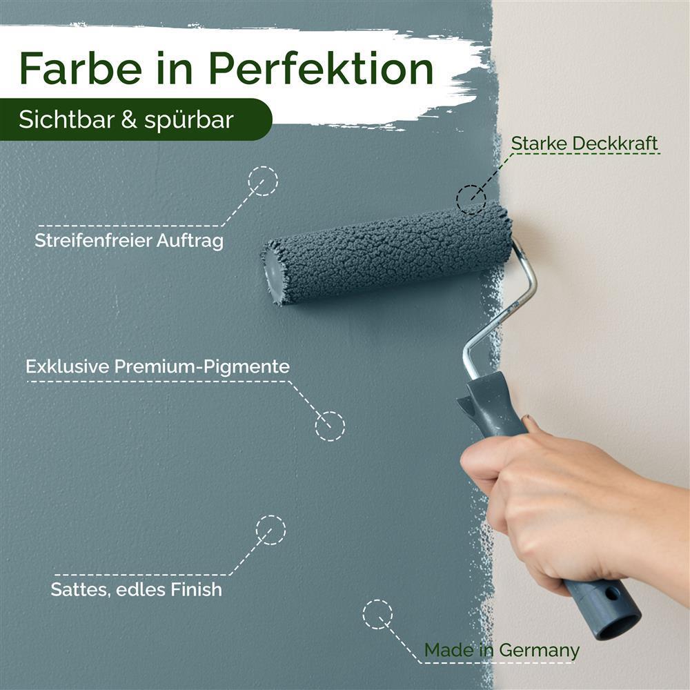 Wandfarbe Premium Blau (Frosted Jade)