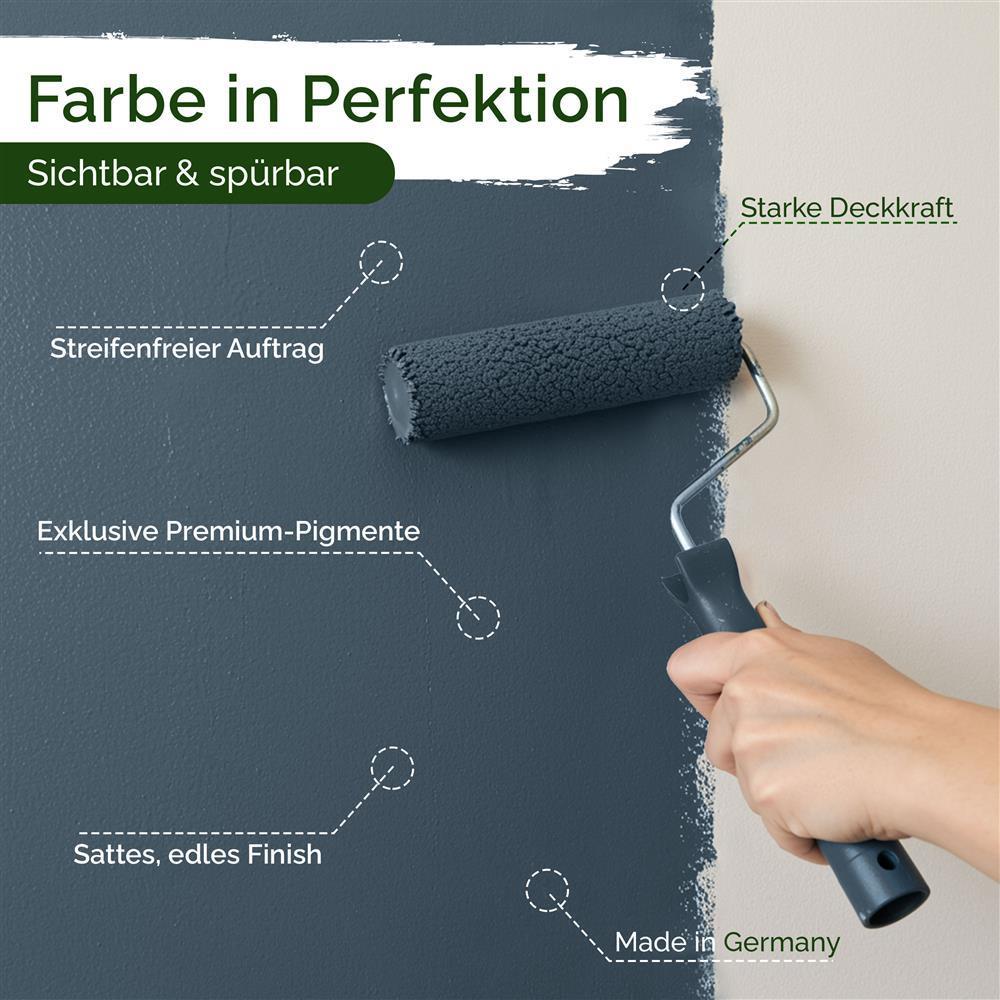 Wandfarbe Premium Blau (Twilight Moss)