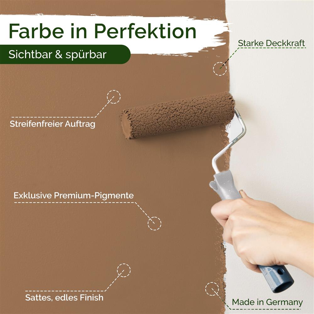Wandfarbe Premium Braun (Muted Terracotta)