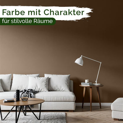 Wandfarbe Premium Braun (Earth Brown)