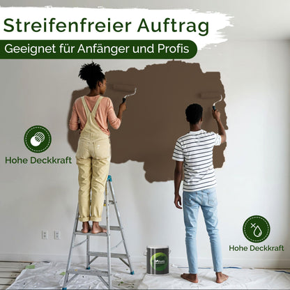 Wandfarbe Premium Braun (Earth Brown)
