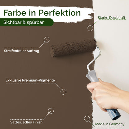 Wandfarbe Premium Braun (Earth Brown)