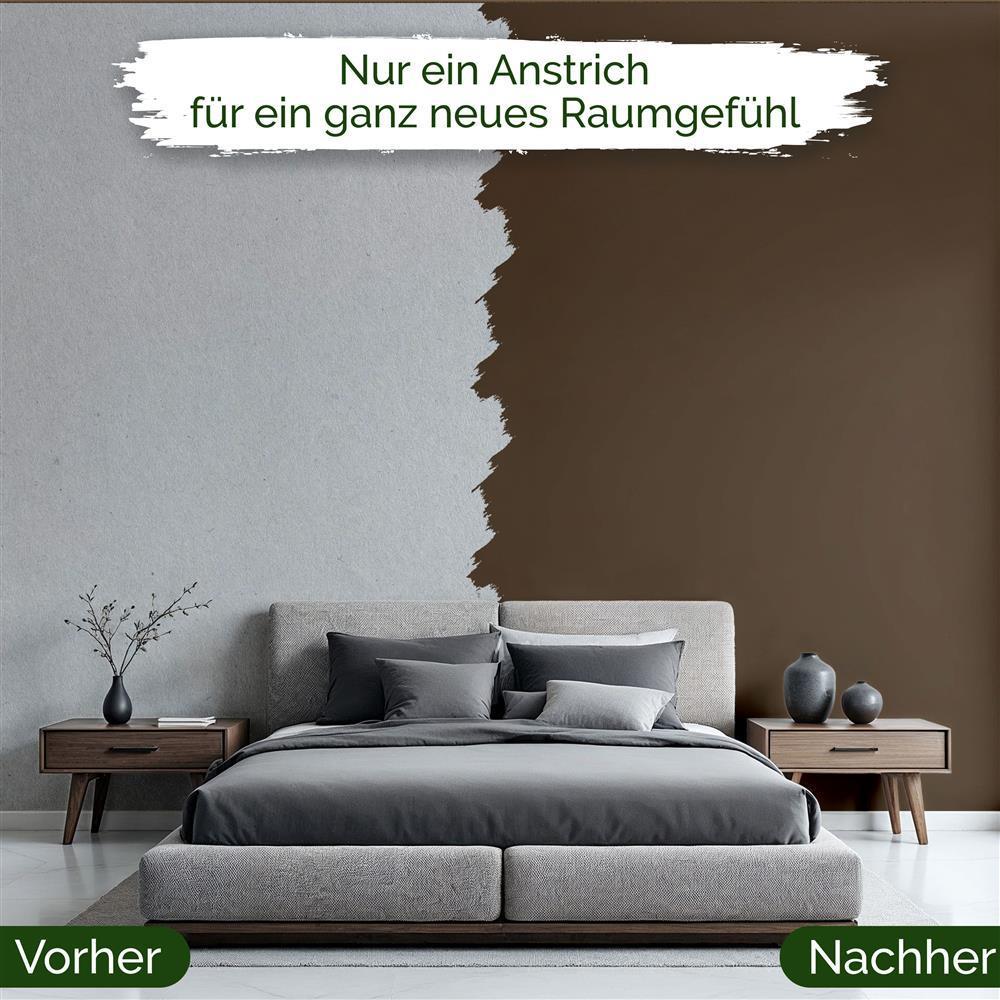 Wandfarbe Premium Braun (Earth Brown)