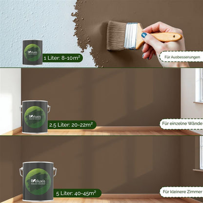 Wandfarbe Premium Braun (Earth Brown)