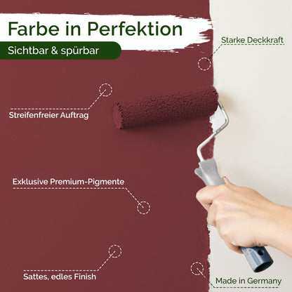 Wandfarbe Premium Rot (Aged Brick)