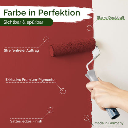 Wandfarbe Premium Rot (Deep Carmine)