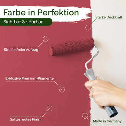 Wandfarbe Premium Rot (Muted Crimson)
