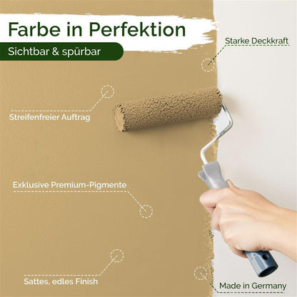 Wandfarbe Premium Gelb (Honey Wheat)