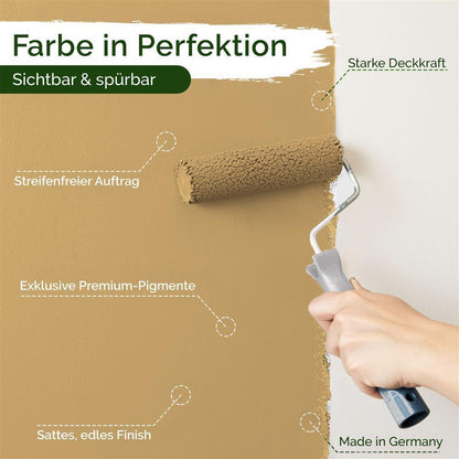 Wandfarbe Premium Gold (Warm Ochre)