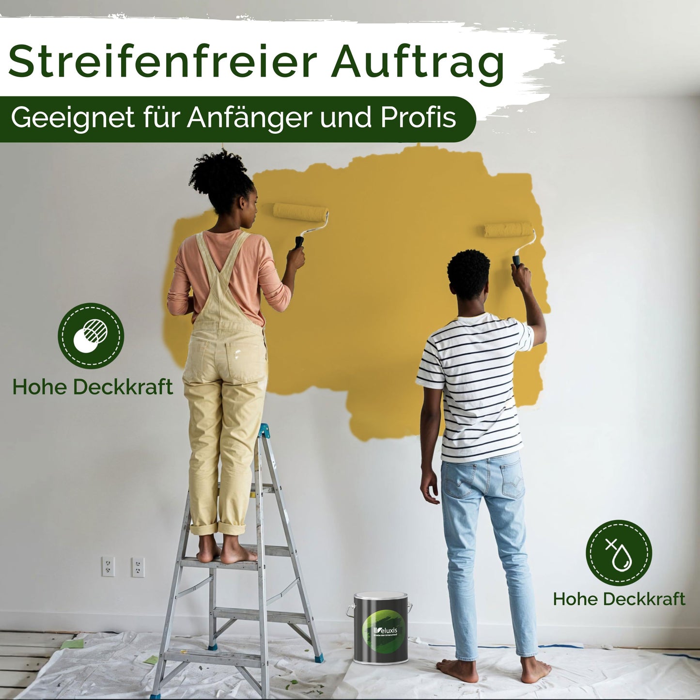 Wandfarbe Premium Gelb (Harvest Yellow)