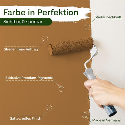 Wandfarbe Premium Braun (Rustic Caramel)