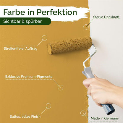 Wandfarbe Premium Gold (Amber Gold)