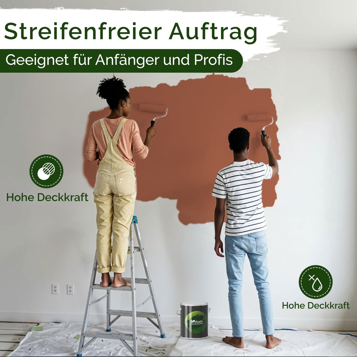 Wandfarbe Premium Rot (Rustic Copper)
