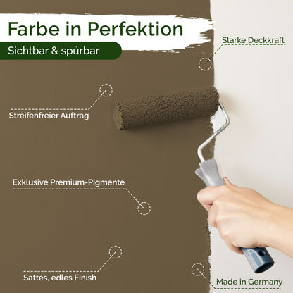 Wandfarbe Premium Braun (Moss Brown)