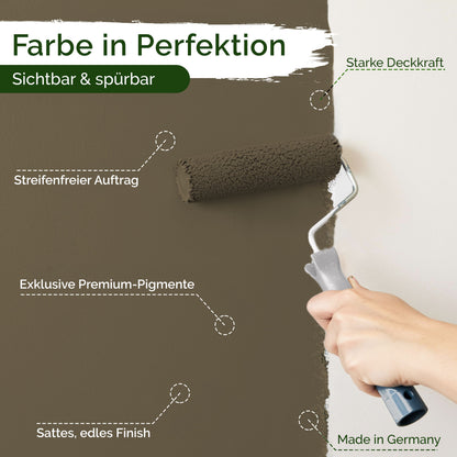 Wandfarbe Premium Braun (Deep Khaki)