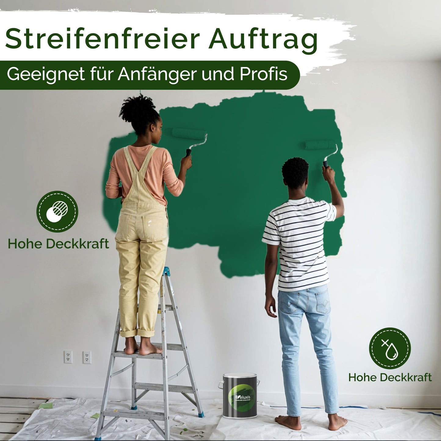 Wandfarbe Premium Grün (Deep Pine)