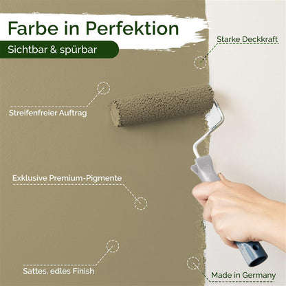 Wandfarbe Premium Grün (Warm Khaki)