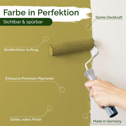 Wandfarbe Premium Gold (Golden Olive)