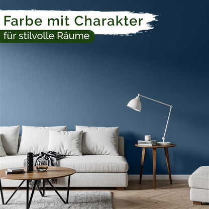 Wandfarbe Premium Blau (Steel Blue)