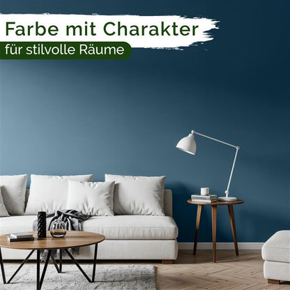 Wandfarbe Premium Blau (Dusty Blue)