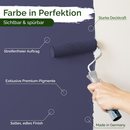 Wandfarbe Premium Blau (Slate Indigo)