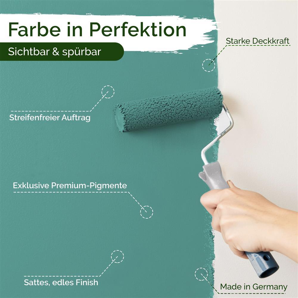 Wandfarbe Premium Blau (Muted Aqua)