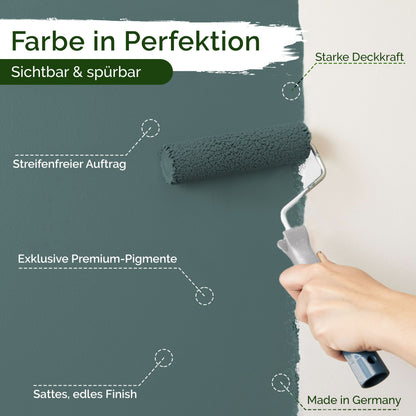 Wandfarbe Premium Blau (Blue Spruce)