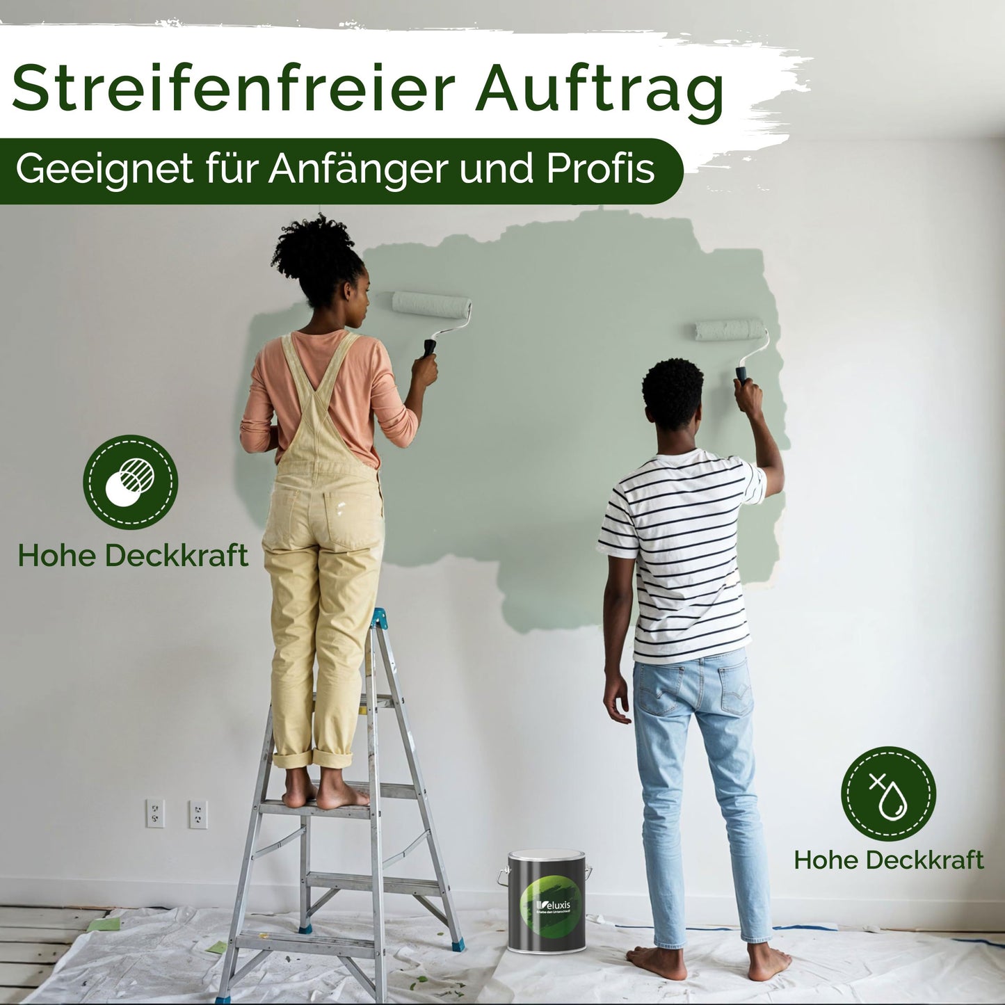 Wandfarbe Premium Grün (Mint Stone)