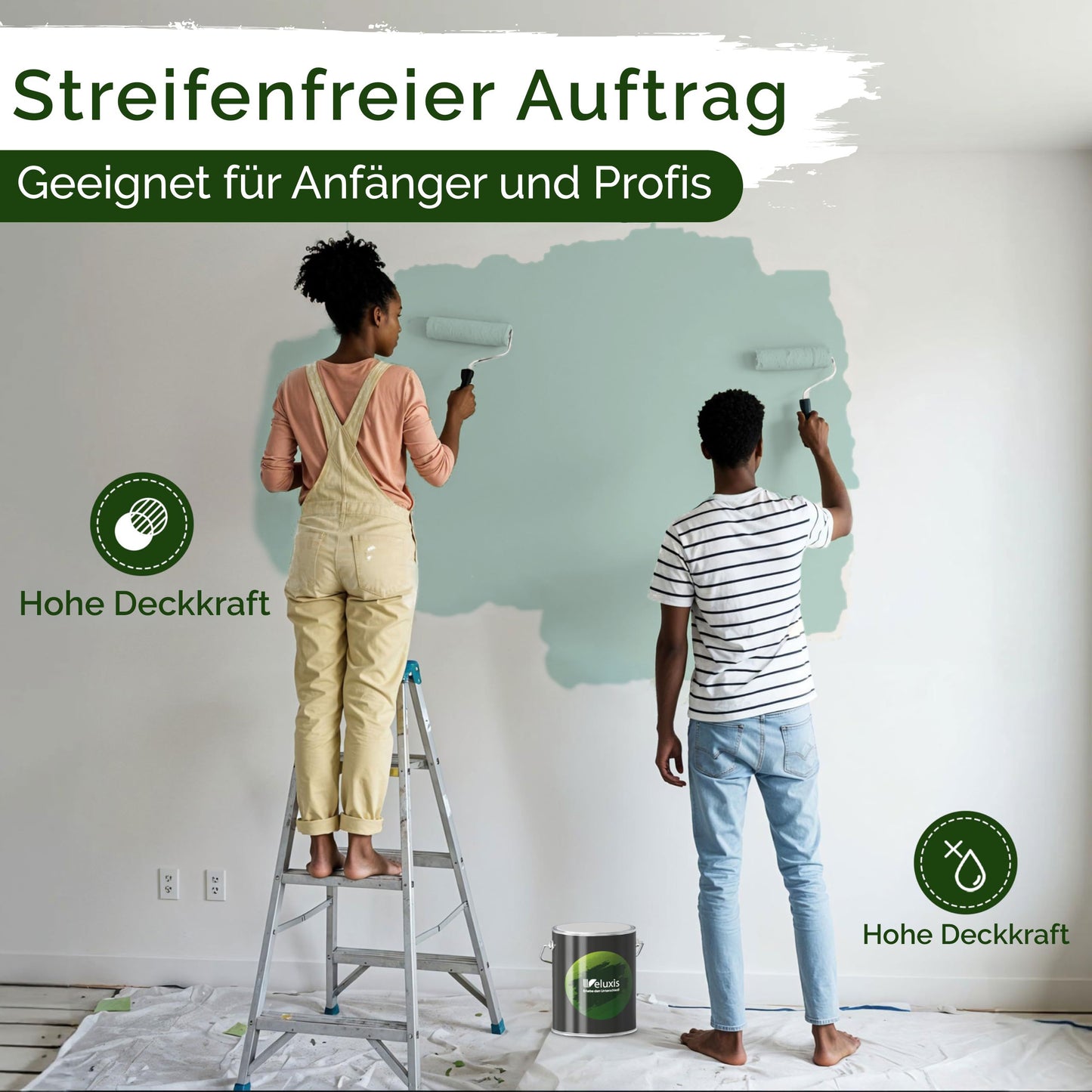 Wandfarbe Premium Blau (Soft Mint)