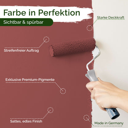 Wandfarbe Premium Rot (Muted Brick)