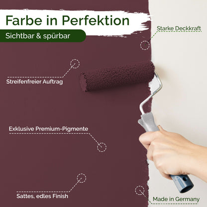 Wandfarbe Premium Braun (Plum Brown)