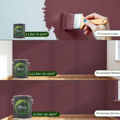 Wandfarbe Premium Braun (Plum Brown)